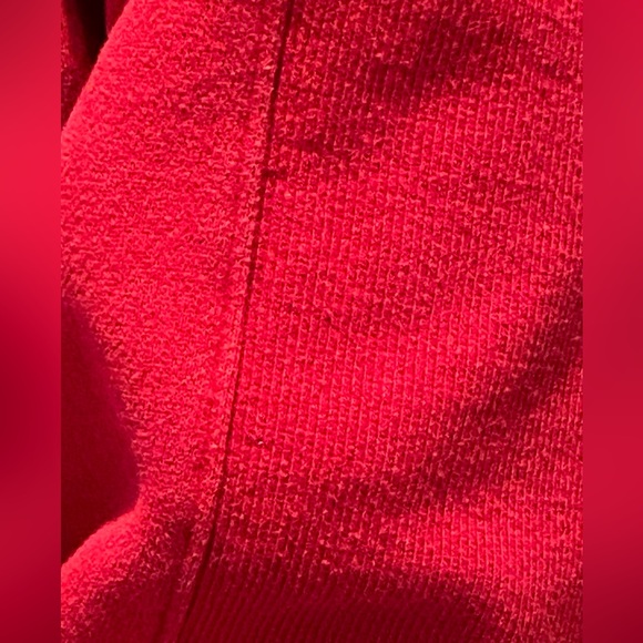 BACK PORCH Red Cotton Sweatshirt Classy 1/4 Zip Sporty Sugg Size L Great Cond - Picture 8 of 10